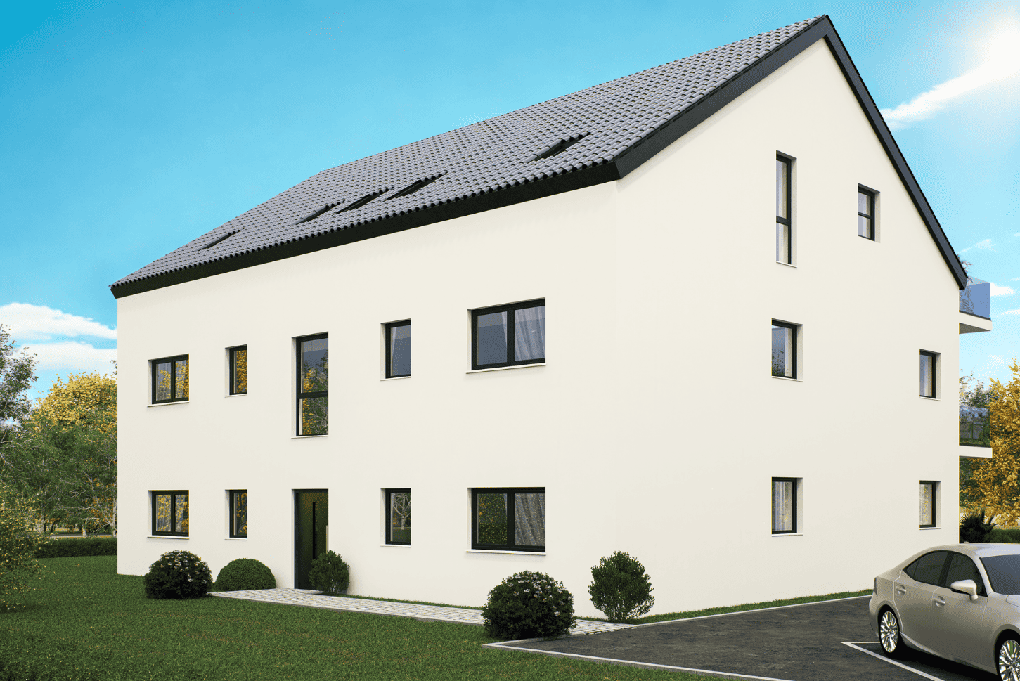 Rendering Wohnung 3 – Neubauprojekt Ingolstadt
