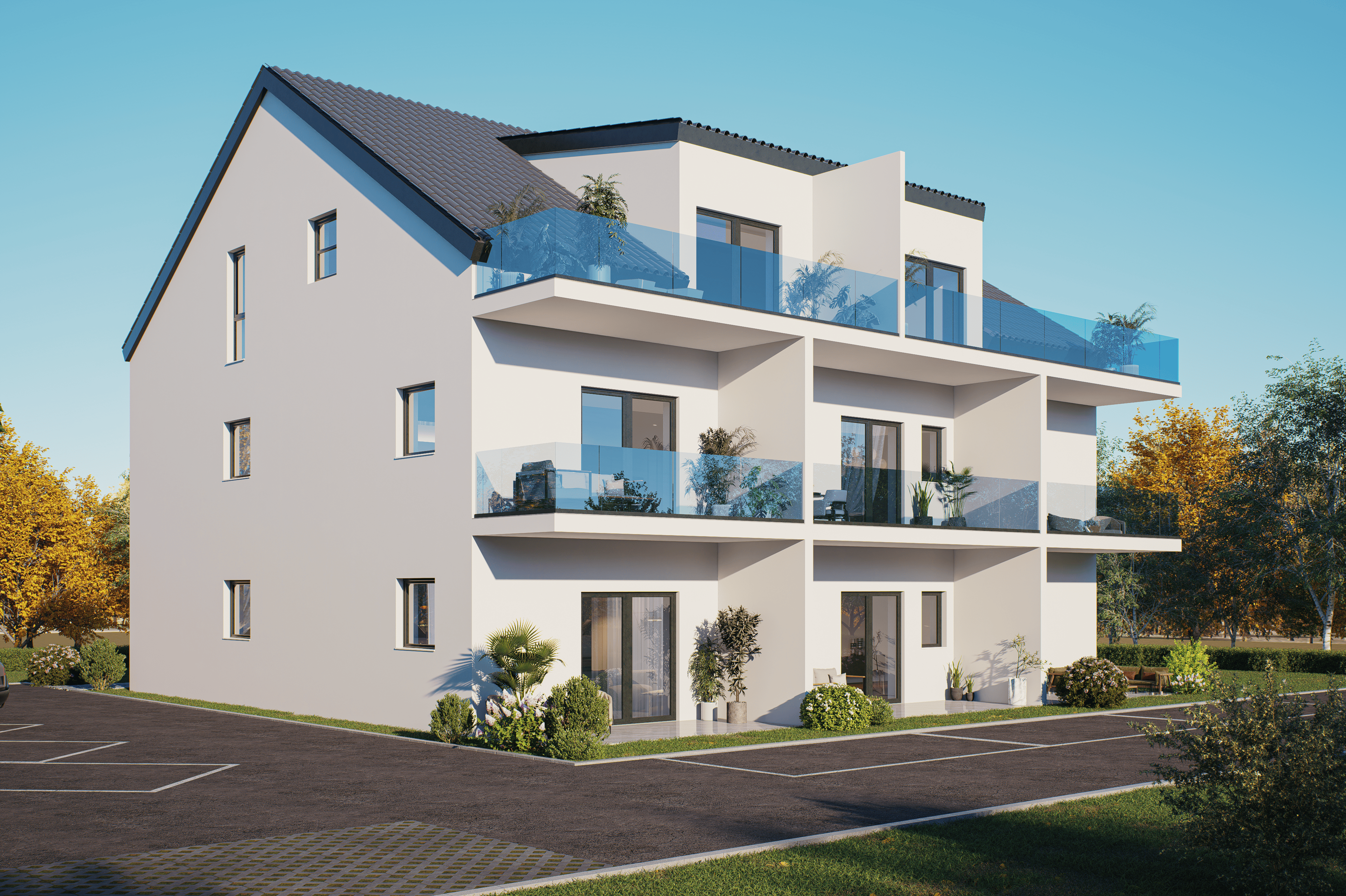 Rendering Wohnung 6 – Neubauprojekt Ingolstadt