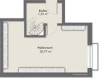 Traumhafte Souterrain Wohnung mit großen Garten nach KfW 40 - EH QNG Standard - Grundriss_Keller WE1
