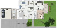 Die perfekte Kombination: Arbeiten und Wohnen mit weiterem Potential für gewerblichen Neubau - Grundriss Erdgeschoss