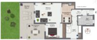 Moderne Erdgeschosswohnung mit Gartenanteil in Ingolstadt - Grundriss
