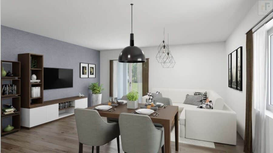Ensemble Acht – Schrobenhausen - Rendering Küche/Wohnen