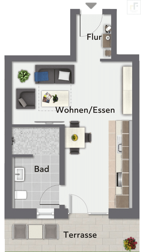 Zukunftssicheres Investment trifft modernen Premium-Wohnkomfort - Grundriss Wohnung 3
