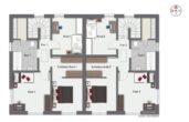 Massiv bauen - massiv sparen - Neubau Doppelhaushälfte in TOP-Lage - Obergeschoss Beispiel