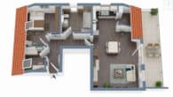 Exklusiver Neubau 3 Zimmer DG-Wohnung in Ingolstadt, KfW 40 EH QNG, 10 % Abschreibung - 3D Grundriss