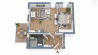 Exklusiver Neubau 3 Zimmer DG-Wohnung in Ingolstadt, KfW 40 EH QNG, 10 % Abschreibung - 3D_Grunriss_WE4