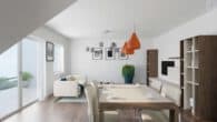Exklusiver Neubau 3 Zimmer DG-Wohnung in Ingolstadt, KfW 40 EH QNG, 10 % Abschreibung - Beispiel_Rendering_3