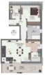 Exklusiver Neubau 3 Zimmer DG-Wohnung in Ingolstadt, KfW 40 EH QNG, 10 % Abschreibung - Grundriss_Wohnung_WE8
