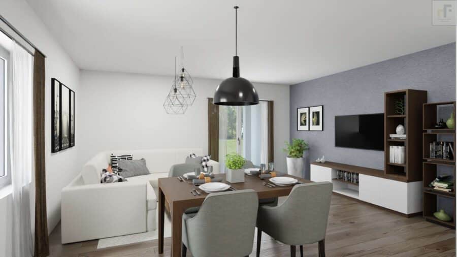 Zukunftssicheres Investment trifft modernen Premium-Wohnkomfort - Rendering Essen/Wohnen