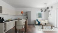 Moderne 3-Zimmer EG-Wohnung, KfW 40 EH QNG, bis zu 10 % Abschreibung – mit großen Garten - Beispiel_Rendering_2