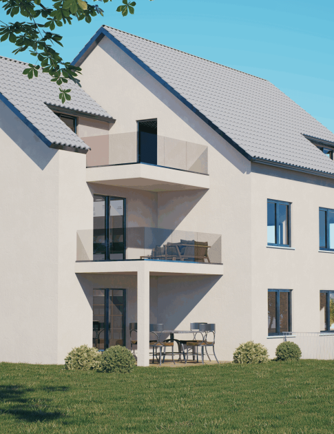 KfW 40 QNG Neubauprojekt München Feldmoching – Visualisierung